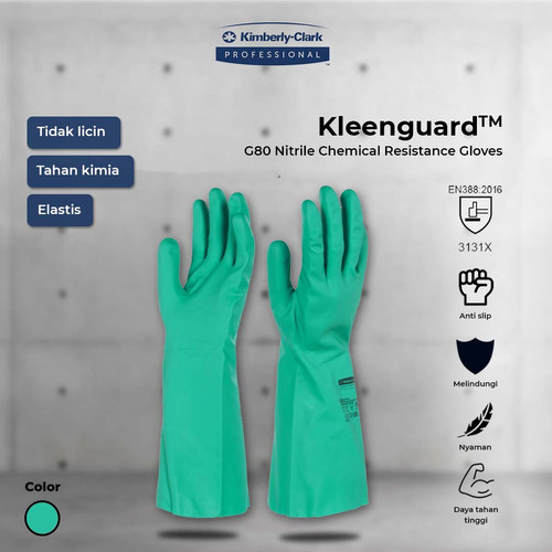 KleenGuard™ Gloves G80 Nitrile Chemical Resistant-Sarung Tangan Karet