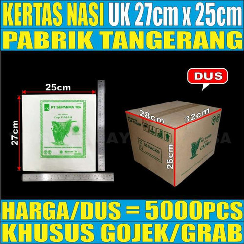 Kertas Nasi Kfc Pembungkus Dus Anti Minyak Murah Triguna Jaya Sentosa