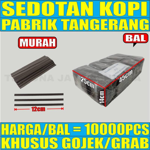 Sedotan Plastik Kopi 10000 pcs